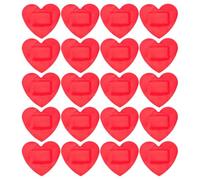 JHKNNK Wounded Care Bandages Flexible Pe Material Heart-Shaped 25pcs Large Waterproof Bandages for Sensitive Skin for Emergency Use and Hiking First Aid