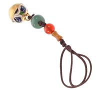 JHKNNK Xiangyun Bell Lanyard Vintage Style Brass Mobile Phone Pendant Style Brass Key Chain Pendant for Hanging Your Phone Keys Accessory for Daily Use Color