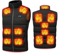 JhLeLce Heated Gilet USB Heated Women's Vests Stylish Soft Heated Body Warmer with 13 Heating Areas 3 Heating Settings Smart Heating Waistcoat Heated Jacket Outerwear