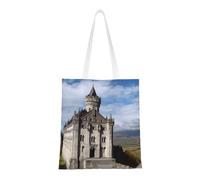 JHLMN Canvas Aesthetic Tote Bag For Women Shopping Bag Large Capacity Shoulder Bag Historical Monuments Of Armenia Reusable Grocery Bags