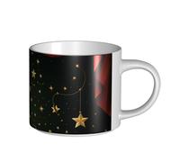 JHLMN Ceramic Coffee Mug 15 oz Coffee Cup with Large Handle Tea Cups Magic Show Novelty Tea Mugs Large Porcelain Travel Mug for Men Women Office Work