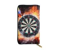 JHLMN Gold Sequin Sparkle Women's Wallets Ladies Credit Card Holder Slim Thin Leather Clutch Cell Phone Handbag for Women, Dart Board, One Size, Classic