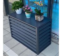 JHLP Aluminum Air Conditioning Cover Decorative Privacy Fence Screen - Outdoor AC Covers for Units, Protective Grilles for Heat Pumps & More