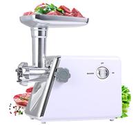 JHLP Bone and Meat Grinders - 800W Electric Meat Grinder, Stainless Steel Food Mincer, Sausage Stuffer for Home Kitchen Use - Powerful & Efficient