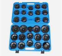 JHM Butt 30Pc Oil Filter Cap Socket Wrench Removal Tool Set Professional Heavy Duty Steel