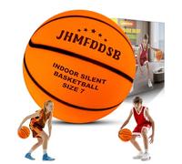 JHMFDDSB Indoor Silent Basketball Size 7-29.5", Ultra Quiet Indoor Foam Training Ball for Noise-Free Dribbling & Shooting, Pro PU Soft Basketball with Real Feel, Higher Bounce
