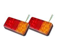 JHMHCOQ Car Tail Lights Trailer Lights Waterproof Rear Turn Tail Lights Stop Light For Trailers Trucks Tractors Brake Light
