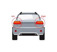 JHMHCOQ Rear Red Stop Tail Light Lens For Suzuki For Swift 2018-2022 | enhance driving safety Car Tail Lamp Cover Auto Taillight Shell Rear Light Housing Lampshade Lampcover