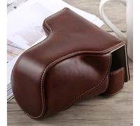 JHMJHM PU Leather Case with Strap for Fujifilm X-A5 Camera (Black), coffee