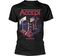 jhn Accept Metal Heart Black Shirt S-3XL Heavy Metal Slim fit t Shirt Mens Band Slim fit t Shirt mens26043 L