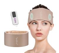 JHNGYJY Electric Head Massager, Rechargeable Scalp Massager with 3 Modes Kneading, Portable Head Wrap with Airbag for Pain Relief and Stress Relaxation, Gift for Dad Mom, Camel