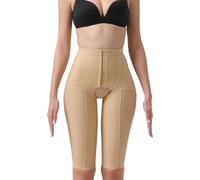 JHNGYJY Thigh Shaper Pants for Women After Liposuction,High Waist Shapewear Pants Tummy Control Open-Crocth Hip Lifter Leggings Ideal for Liposuction & Postpartum Recovery(M, Skin)
