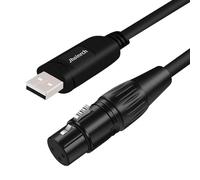 Jhoinrch USB to DMX Interface Adapter Cable with FT232RNL Chip Support Freestyler/QLC+/ Dmxcontrol/Soundswitch/Lightkey/Lightjams