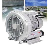JHOMHF 110V/220V Single Phase Regenerative Blower 120W-1500W High-Pressure Vortex Side Channel Blower for Sewage Aeration Aquarium Fish Pond Industrial Vacuum Systems(750W,110V)