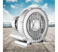 JHOMHF 110V 50Hz Regenerative Blower Single Phase High-Pressure Vortex Ring Blower for Sewage Aeration Aquarium & Fish Pond(180W/0.24HP)