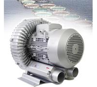 JHOMHF 120W-7500W (0.16HP-10HP) Vortex Ring Blower Single or Three Phase Regenerative Blower for Aquarium Hydroponics Pond Septic Tank & Sewage Aeration(750W/380V)