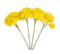 JHOMHF 6 Pack Artificial Succulent Plants Realistic Fake Green Plastic Flowers for Home Office Bedroom Garden Decor Wedding Part(Yellow,4PCS)