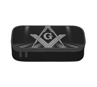 JHOMHF Freemasonry Masonic Aesthetic Big Capacity Zipper Pencil Cases Desk Organizer Case for College Office School Women Men Durable Portable Pencil Pouch(A15)
