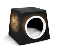 JHOMHF Freemasonry Masonic Vintage Print Dog Cat Bed For Indoor 14in Removable Washable Fluffy Pet Bed For Small Medium Dogs And Cats(Style1)