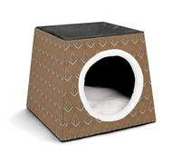 JHOMHF Freemasonry Masonic Vintage Print Dog Cat Bed For Indoor 14in Removable Washable Fluffy Pet Bed For Small Medium Dogs And Cats(Style4)