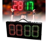 JHOMHF LED Soccer Substitution & Scoreboard - Rechargeable Single-Sided Electronic Player Change And Digital Score Display For Indoor & Outdoor Matches