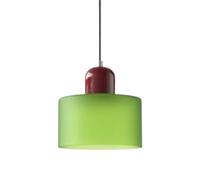 JHOMHF Modern Art Deco Pendant Light Ceiling Hanging Lamp for Living Room Bedroom Kitchen Restaurant Café Stylish Mid-Century Inspired Fixture(Green 5)