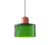 JHOMHF Modern Art Deco Pendant Light Ceiling Hanging Lamp for Living Room Bedroom Kitchen Restaurant Café Stylish Mid-Century Inspired Fixture(Green 9)