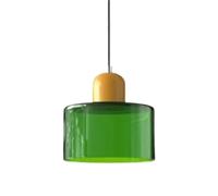 JHOMHF Modern Art Deco Pendant Light Ceiling Hanging Lamp for Living Room Bedroom Kitchen Restaurant Café Stylish Mid-Century Inspired Fixture(Green 12)
