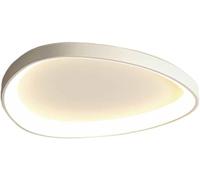 JHOMHF Modern Personalized Adjustable & Dimmable LED Ceiling Light Super Bright Minimalist Acrylic Flat Lamp for Bedroom Kitchen Living Room(White,60cm)