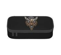JHOMHF Nordic Viking Totem Vintage Lightweight Pencil Cases Large Capacity Portable Pen Box Pencil Pouch Organizer for Women Men Girl Boy(A13)