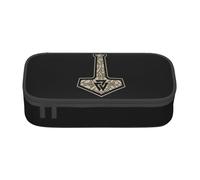 JHOMHF Nordic Viking Totem Vintage Lightweight Pencil Cases Large Capacity Portable Pen Box Pencil Pouch Organizer for Women Men Girl Boy(A4)