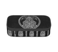 JHOMHF Nordic Viking Totem Vintage Lightweight Pencil Cases Large Capacity Portable Pen Box Pencil Pouch Organizer for Women Men Girl Boy(A16)