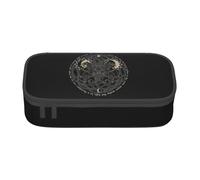 JHOMHF Nordic Viking Totem Vintage Lightweight Pencil Cases Large Capacity Portable Pen Box Pencil Pouch Organizer for Women Men Girl Boy(A1)