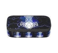 JHOMHF Nordic Viking Totem Vintage Lightweight Pencil Cases Large Capacity Portable Pen Box Pencil Pouch Organizer for Women Men Girl Boy(A20)