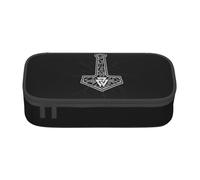 JHOMHF Nordic Viking Totem Vintage Lightweight Pencil Cases Large Capacity Portable Pen Box Pencil Pouch Organizer for Women Men Girl Boy(A17)
