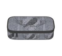 JHOMHF Nordic Viking Totem Vintage Lightweight Pencil Cases Large Capacity Portable Pen Box Pencil Pouch Organizer for Women Men Girl Boy(A15)