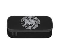 JHOMHF Nordic Viking Totem Vintage Lightweight Pencil Cases Large Capacity Portable Pen Box Pencil Pouch Organizer for Women Men Girl Boy(A31)
