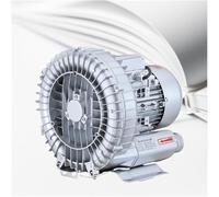 JHOMHF Regenerative Vortex Ring Blower High-Pressure Industrial Vacuum Pump for Air Blowing Suction Sewage Aeration Low Noise Single Phase Electric Air Blower(180W/0.24HP)