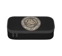 JHOMHF Viking Runes Large Capacity Pencil Cases with Zipper Portable Durable Pencil Pouch Organizer Makeup Bag Pen Box for Women Men Student(A13)