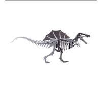 JHRFU Aldult 3D Metal Dinosaur Puzzle DIY Jigsaw Puzzles Metal Assembly Animal Model Kits Steam Punk Style Mechanical Model Brain Teaser Set Home Furnishing Adornment Ornaments,16.5 * 2.5 * 7cm