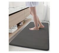 JHSDHYD Carpet Cobblestone Embossed Bathroom Bath Mat Coral Fleece Non-slip Carpet In Bathtub Floor Rug Shower Room Doormat(Dark Grey,50x80cm)