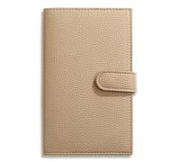 JHSDHYD Pocket Notebook A6 Weekly Planner Notebook Compact Leather Cover, Ideal For On The Go Scheduling. Keep Your Week Organized Effortlessly(Apricot)