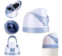 JHSLCHA Replacement Lid for Owala Freesip, One Button Water Bottle Top Lid Compatible with Owala Cup 16oz 24oz 32oz 40oz and 25oz Clear Tritan Plastic Bottles, No Water Leakage, BPA-Free (Light Blue)