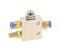 JHSLJCQS TAC2-31P Air Pneumatic 1/8" 2 Position 3 Way Reset Push Button Switch, Mechanical Valve(TAC2-31P-6MM)