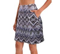 Jhsnjnr Women's Golf Skorts with Pockets Knee Length Elasticated Waist Active Athletic Tennis Skirt