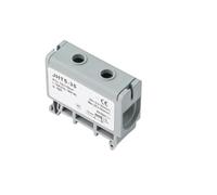 JHT5 35mm² Distribution Board DIN Rail Cable Breakout Terminal Block Aluminum/Copper Clamp Connector High Current Box(JHT5-35-1-GY)