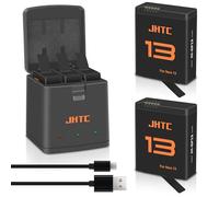 JHTC 2 Packs Replacement Batteries for Gopro Hero 13 Battery 2100mAh and LED USB Quick Battery Charger Hub, Replacement Battery Pack Charger Accessories for Gopro Hero 13