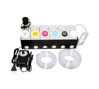 JHTRHZ White Ink Printer Supplies Compatible With Dtf Ciss For L1800 XP600 TX800 I3200 XP-15000 A3 Printers For Heat Transfer 250ml 1000ml 2000ml Ink Tank(6 tanks with holder)