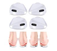 JHTSOLE Medial & Lateral Gel Heel Wedge Inserts - for Supination & Overpronation Correction - Built in Magnetic Insoles for Foot Alignment, Knee Pain, Bow Legs - 2 Pairs