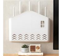 JHUVNHGT Router Box Hider，Router Shelf ，Wifi Box Hider ，Router Storage Rack, no-Drill Storage Box, Wall-Mounted Decorative Cover for Computer Router Box Hider Usb Hub, Floor Cord Covers